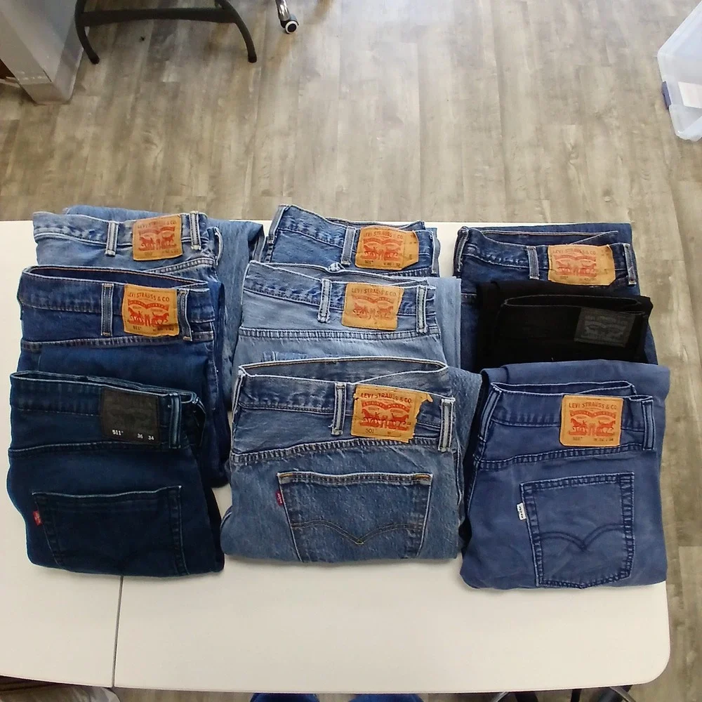 Grade A Wholesale 9pc Levis Mens Jeans Sizes‎ 31-44 Reseller Lot Premium Lot